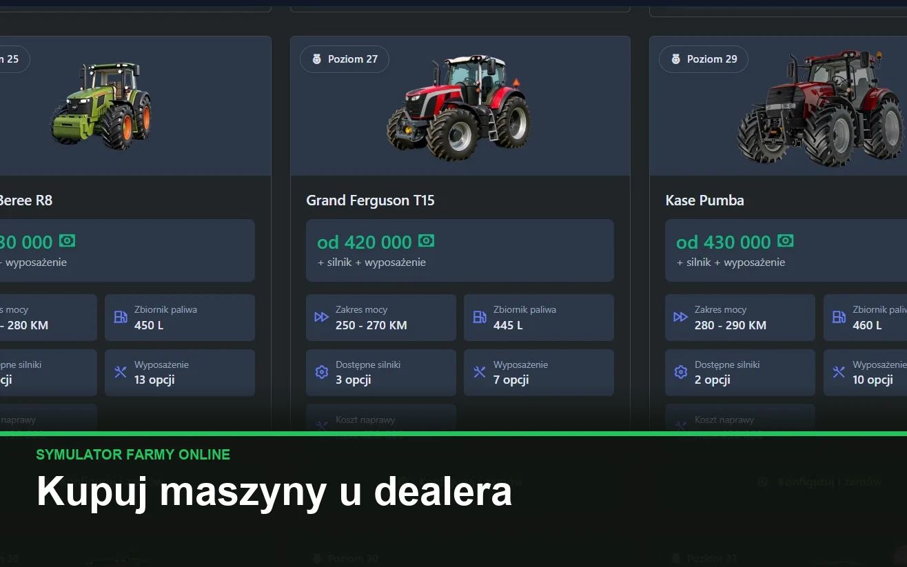 Kupuj maszyny u dealera